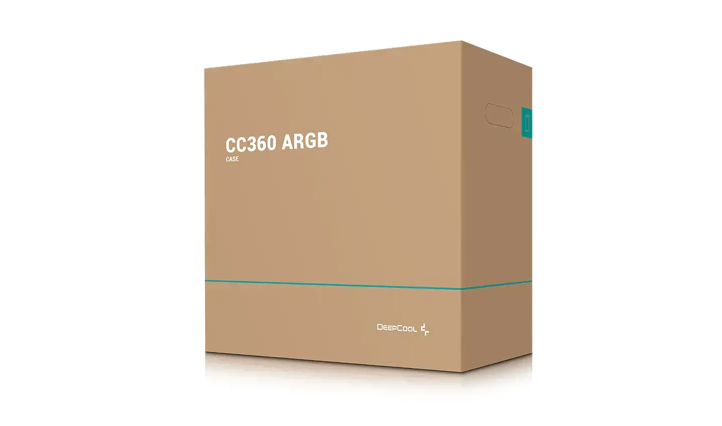DeepCool CC360 ARGB, Mini Tower, Kompiuteris, Juoda, micro ATX, Mini-ITX, ABS, Plienas, Grūdintas stiklas, Multi