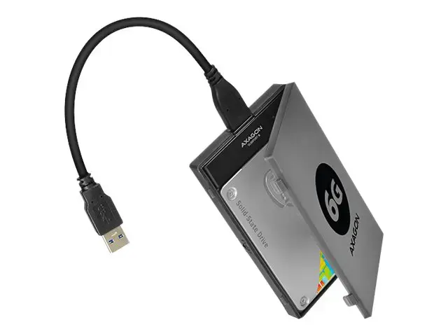 AXAGON ADSA-1S6 USB3.0 - SATA 6G UASP HDD išorinis adapteris su dėklu