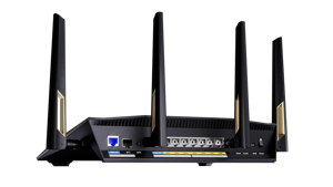 ASUS RT-BE88U, Wi-Fi 7 (802.11be), Dual-band (2.4 GHz / 5 GHz), Ethernet LAN, Black, Grey, Tabletop router