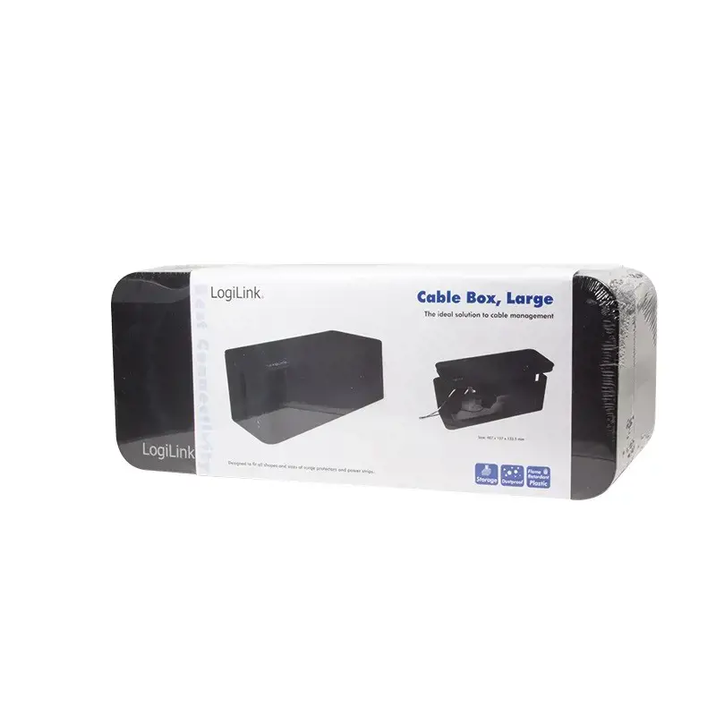 LOGILINK KAB0062 LOGILINK - Kabelių dėžutė, 407x157x133,5 mm, juoda