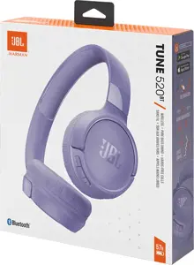 JBL belaidės ausinės "Tune 520BT", violetinės spalvos