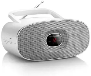 "Muse MD-202RDW White", Nešiojamasis radijo imtuvas CD grotuvas,