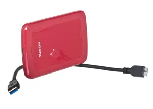 ADATA HV300 išorinis kietasis diskas (1 TB; 2,5 colio; USB 3.2; raudonos spalvos)
