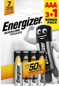 Energizer battery Alkaline Power AAA CHP4 3+1