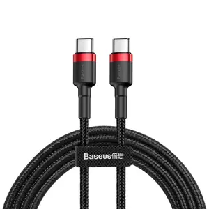 Baseus Cafule Cable USB-C PD 2.0 QC 3.0 60W 2m (Black+Red)