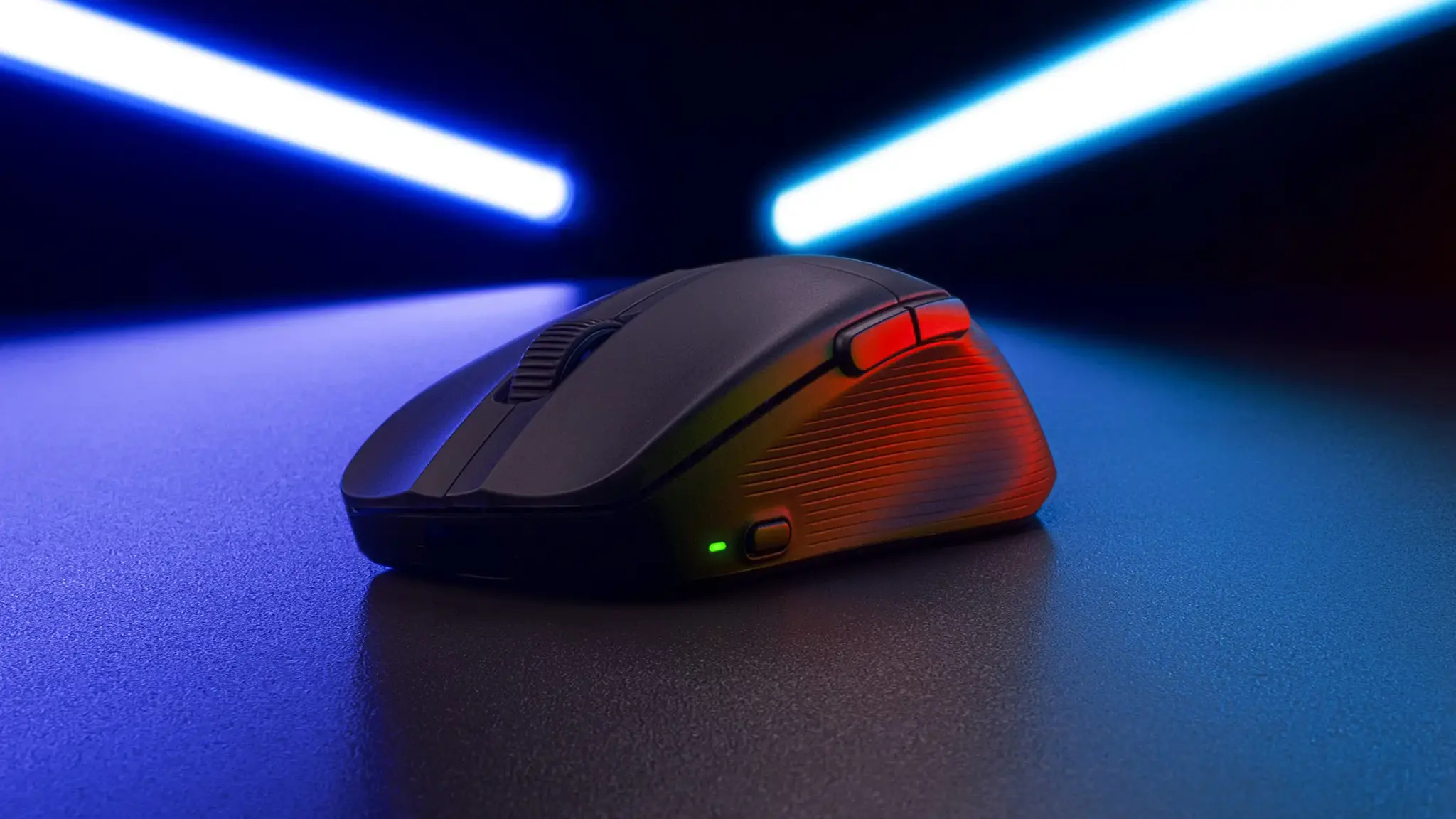 Turtle Beach Pure Air - Ultra-Light Wireless Ergonomic RGB Gaming Mouse, 26K DPI Optical Sensor, 125 hour Battery, Dual Wireless System, TITAN Optical Switches, Bluetooth, RGB Illumination. Semi-translucent Black, Right-hand, Optical, RF Wireless + Bluetooth, 26000 DPI, Black, Translucent