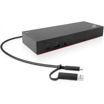 LENOVO ThinkPad Hybrid USB A/C dokas 2xDisplayPort 2xHDMI 2x3840x2160-60Hz 1Gbit LAN 1xUSB-C priekyje 5xUSB-A 2xUSB2.0 3xUSB3.0 (ES)