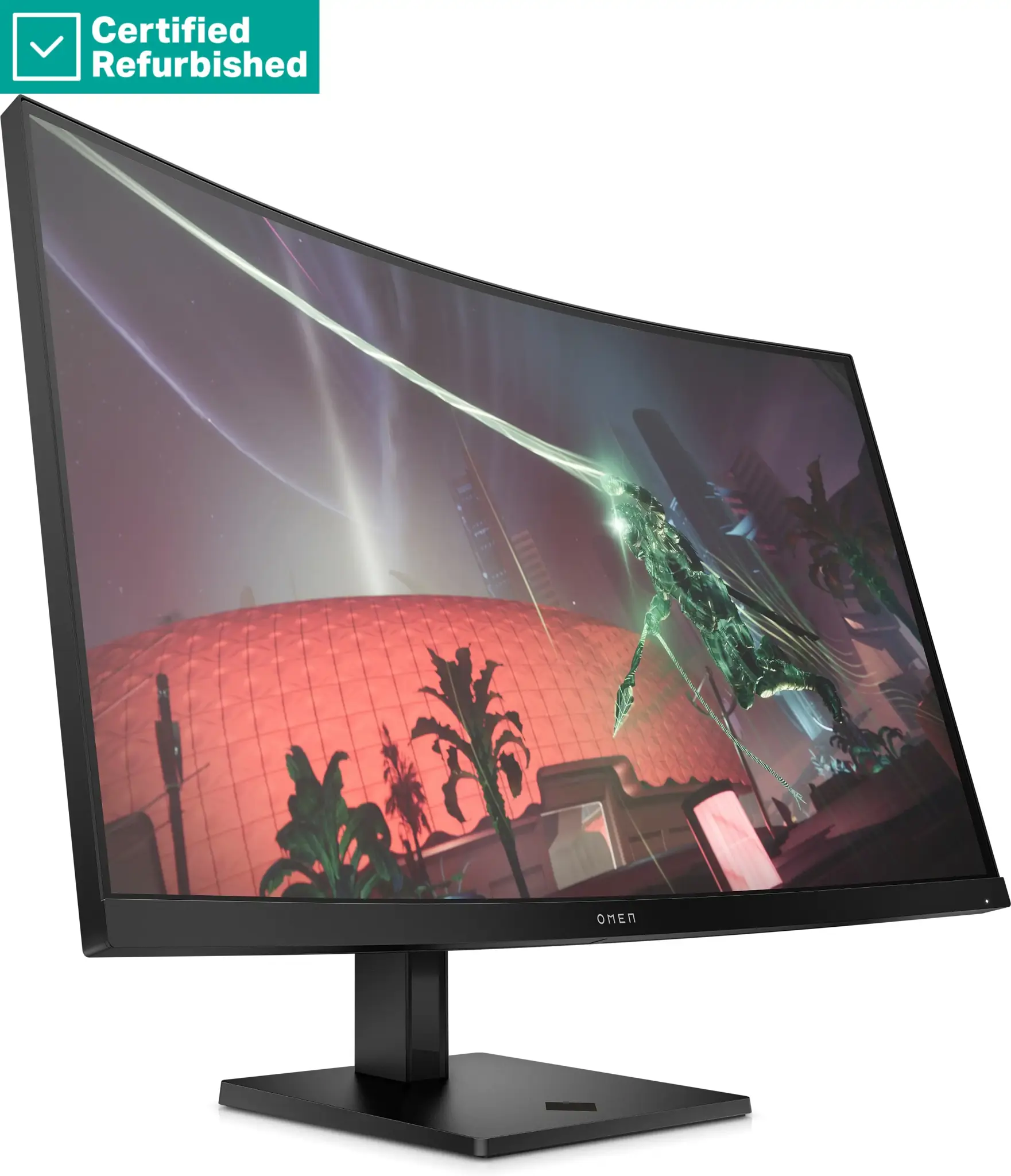RENEW GOLD OMEN by HP 32c Curved Gaming Monitor - 31.5" 2560x1440 QHD 400-nit 165Hz AG, Curved, VA HDR 400, 2x HDMI/DisplayPort, height adjustable/tilt, 1 years