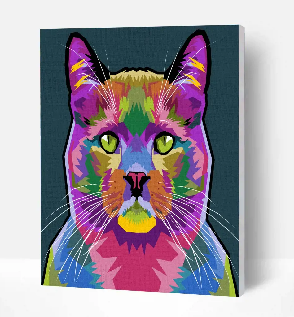 Splat Planet tapyba pagal skaičius, KATĖ 30x40 cm