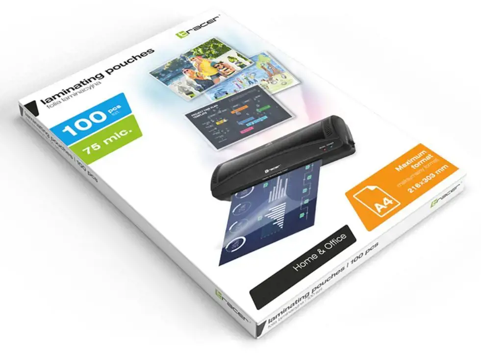 TRACER TRANIS46463 Laminavimo folija Tracer 75 mic 100 szt A4
