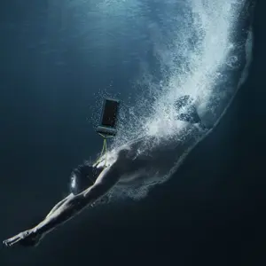 "Baseus" IPX8 7,2'' vandeniui atsparus telefono dėklas, baltas (baltas)