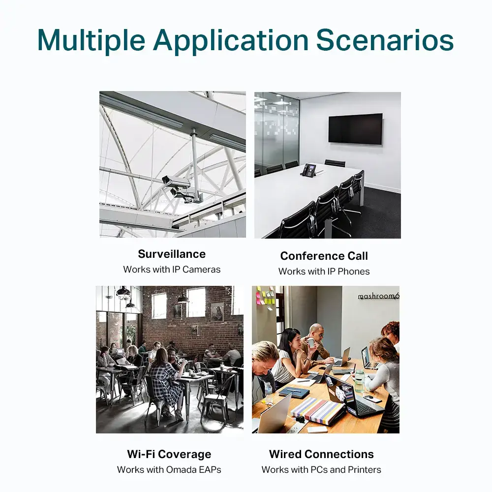 "TP-Link" 18 prievadų "Gigabit" komutatorius su 16 PoE+, nevaldomas, Gigabit Ethernet (10/100/1000), maitinimas per Ethernet (PoE), montuojamas į stovą, 1U
