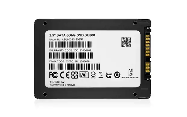 SSD diskas ADATA Ultimate SU800 256 GB, 2.5", SATA 6Gb/s