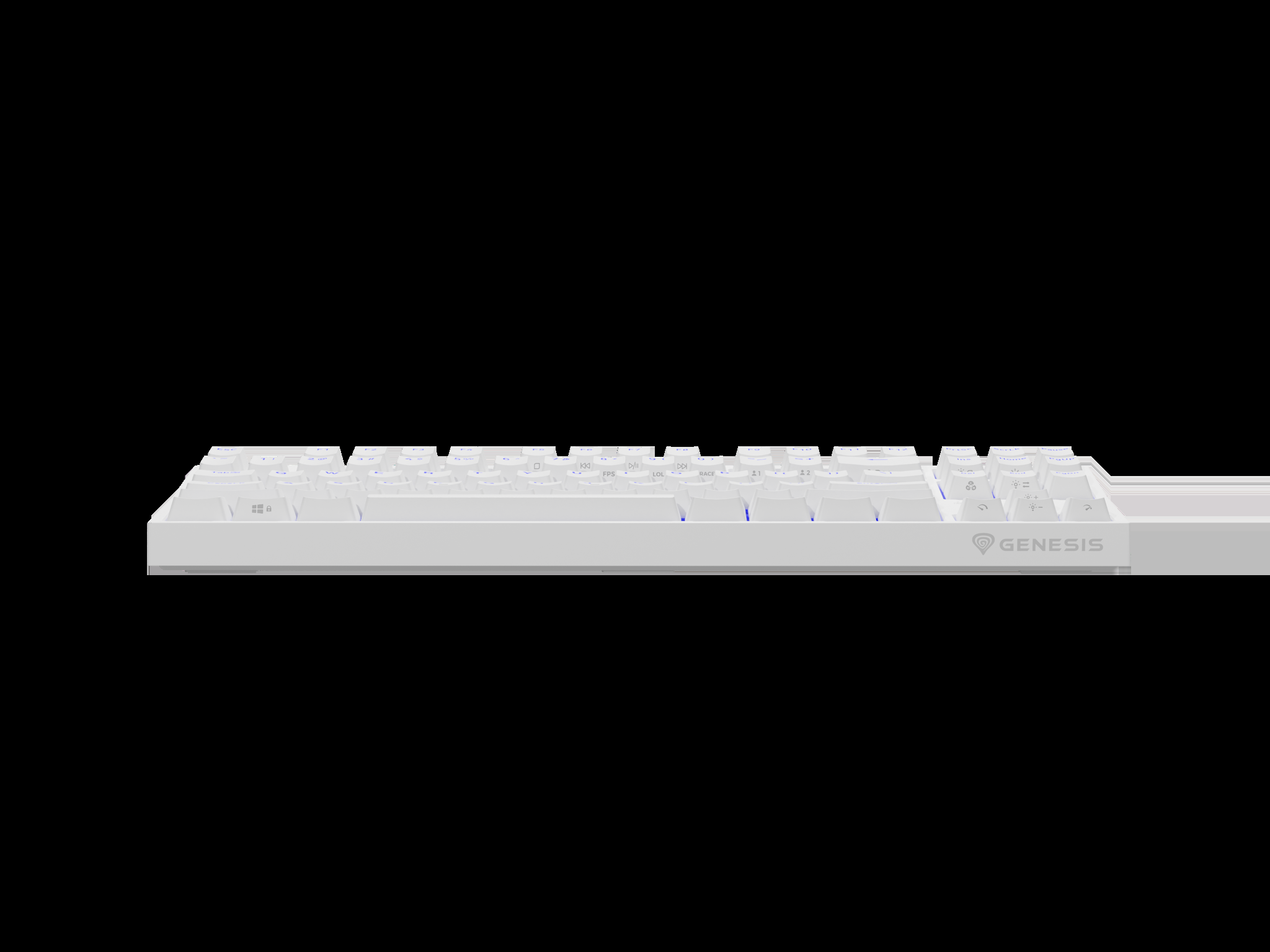 "Genesis" mechaninė žaidimų klaviatūra THOR 404 TKL RGB mechaninė žaidimų klaviatūra Laidinė JAV Gateron Yellow Pro USB Type-A 1005 g