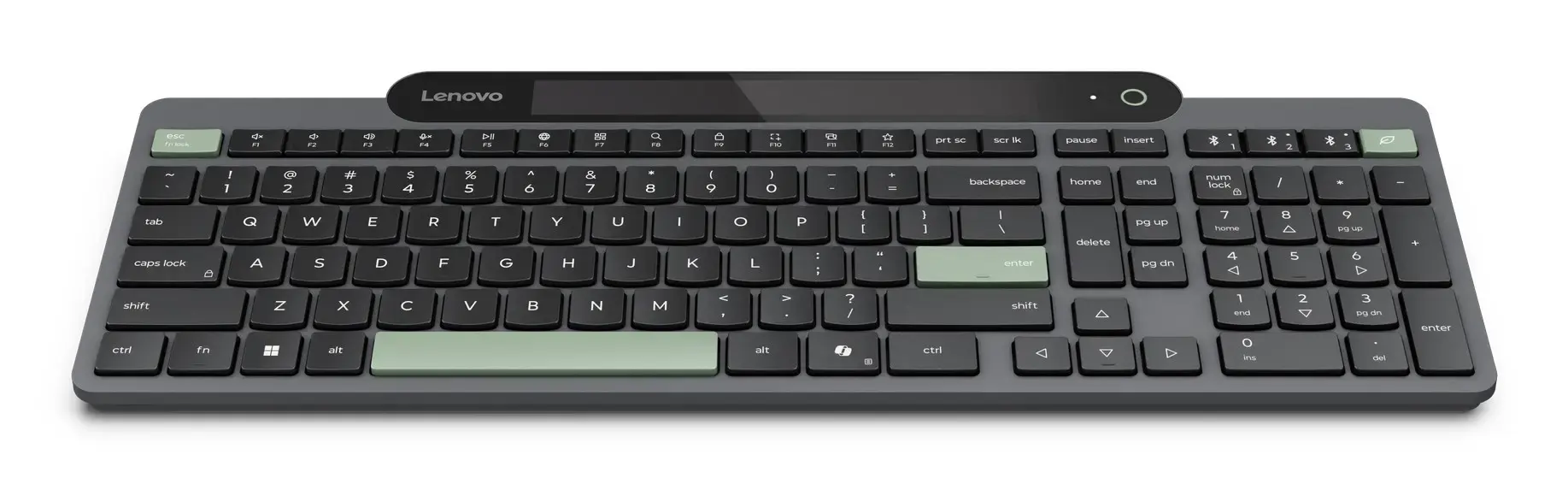 Lenovo 4Y41R69489 keyboard Home/Office Bluetooth US English Black, Green
