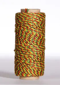 Notarinis siūlas, geltona/žalia/raudona, 10 g