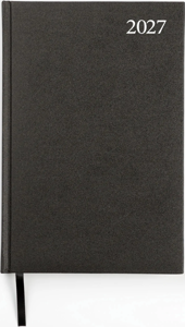 Darbo knyga STANDARD 2027, PVC, A5, matinė juoda LT