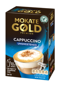 Kavos gėrimas MOKATE Gold Premium Cappuccino, becukrė, 10 x 14g