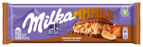 Šokoladas MILKA PEANUT & CARAMEL, 276 g
