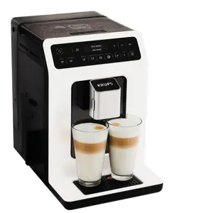 Krups Evidence EA8901, Espresso machine, 2.3 L, Coffee beans, Built-in grinder, 1450 W, White
