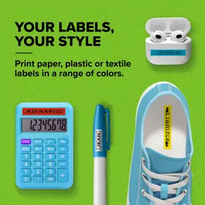 DYMO LetraTag Paper Labels | Authentic | 12 mm x 4 m Roll | Black Print on White | Self-Adhesive Multipurpose Labels for LetraTag Label Makers | Made in Europe, Black on white, Paper, Belgium, DYMO, LetraTag 100T, LetraTag 100H, 1.2 cm