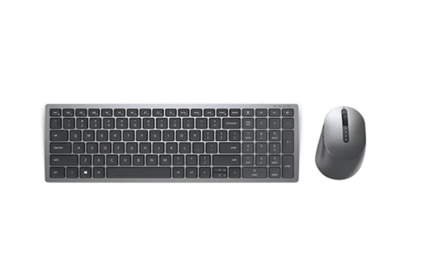 DELL KM7120W, pilno dydžio (100%), RF belaidis + "Bluetooth", QWERTY, pilka, titano spalvos, pelė pridedama