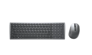 DELL KM7120W, pilno dydžio (100%), RF belaidis + "Bluetooth", QWERTY, pilka, titano spalvos, pelė pridedama