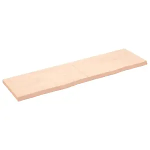 Stalviršis, 180x50x(2-6)cm, neapdorotas ąžuolo medienos masyvas