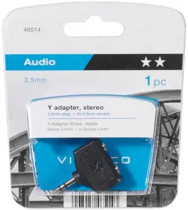 "Vivanco" adapteris 3,5 mm - 2x3,5 mm Audio (46514)