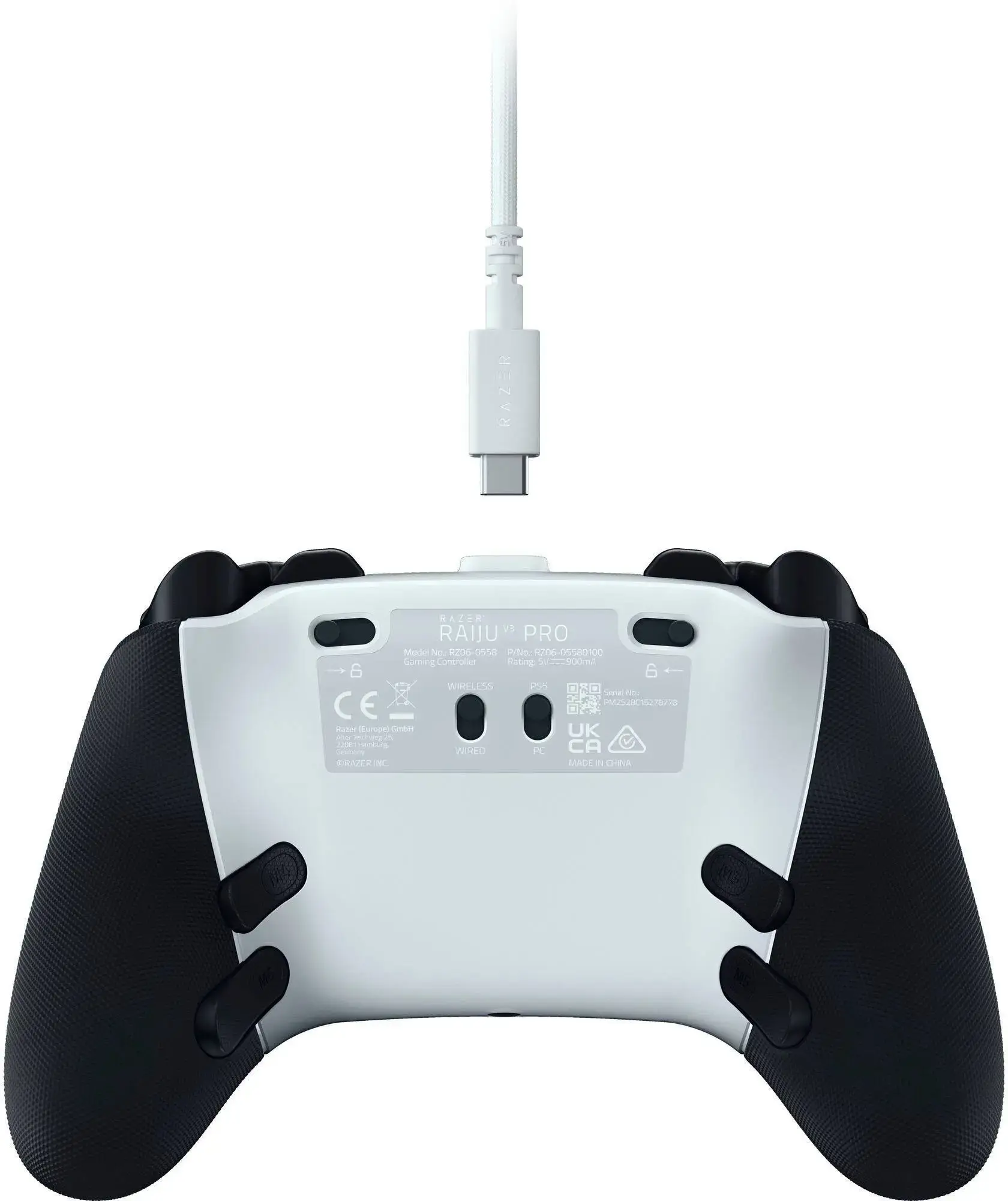 Razer Wireless Esports Controller for PlayStation 5 and PC | Raiju V3 Pro | White
