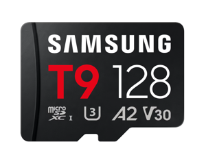 Samsung T9 | MicroSD Card | 128 GB | microSDXC | Flash memory class U3, V30, A2