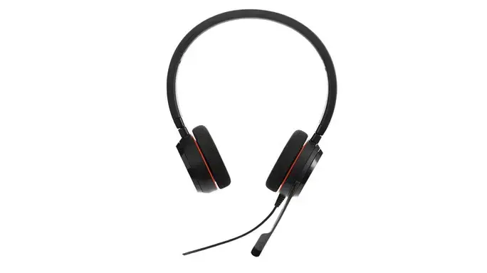 JABRA EVOLVE 20 UC Stereo USB ausinė Triukšmą slopinanti USB jungtis su nutildymo mygtuku ir garsumo reguliatoriumi ant laido
