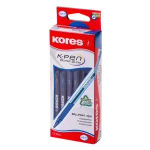 Tušinukas KORES K6-F, 0.5 mm, mėlynos spalvos tušas
