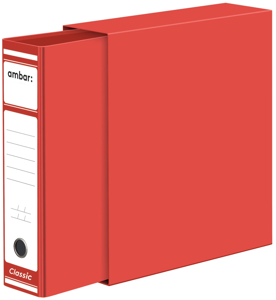A4 Lever Arch File + Box Red