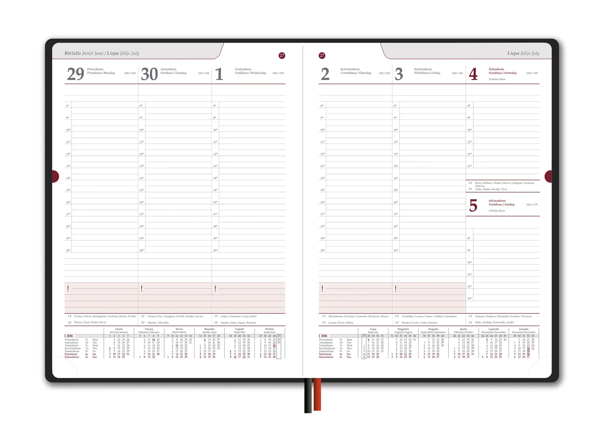 Kalendorius New STANDARD, 2026, A4, Žalia (Baltic)
