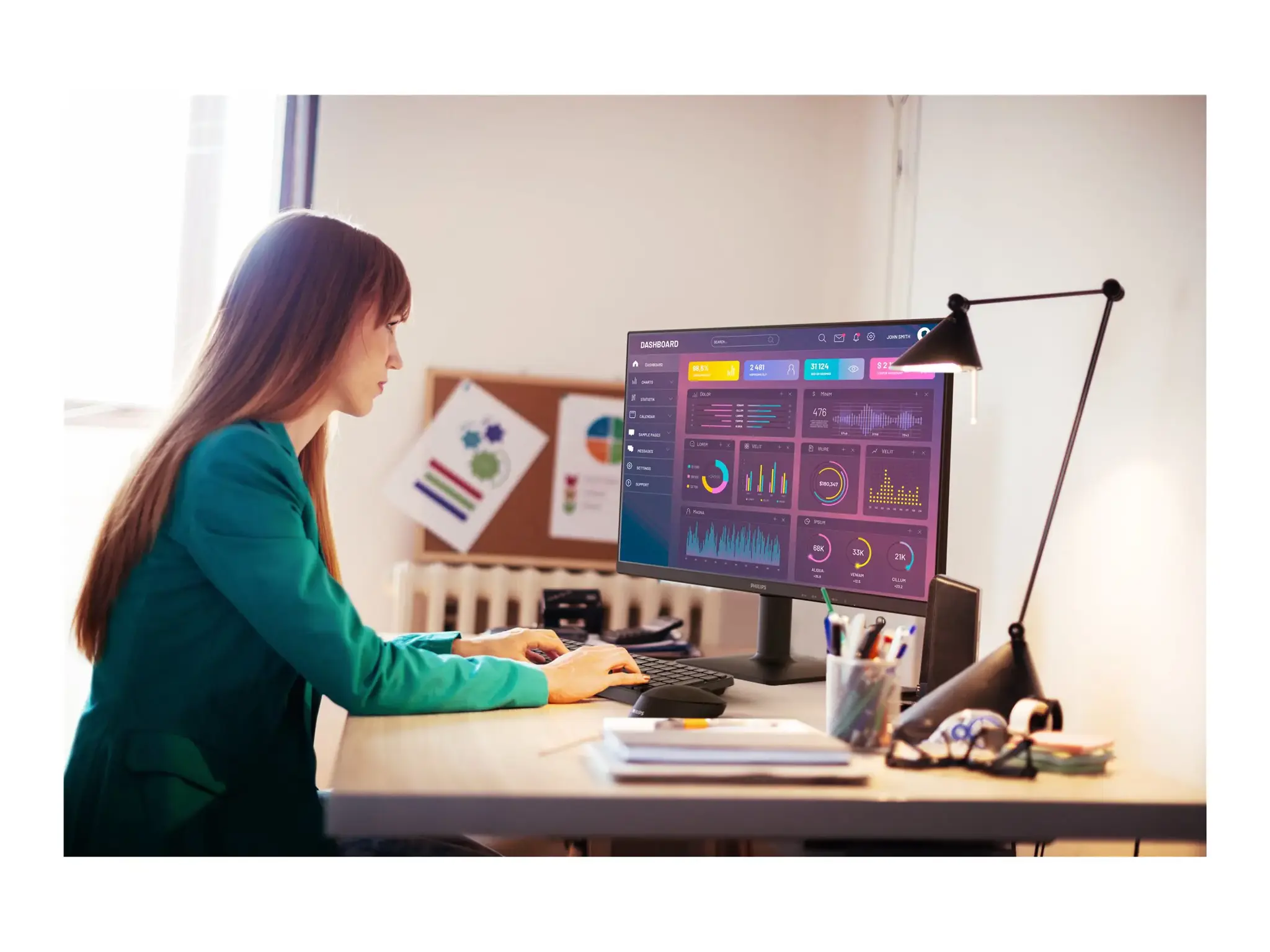 Philips 1000 series 27E2N1100L/00 computer monitor 68.6 cm (27") 1920 x 1080 pixels Full HD LCD Black