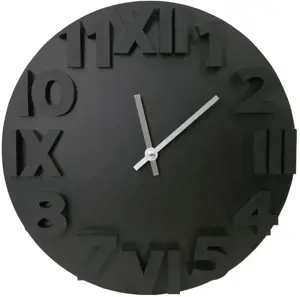Platinet sieninis laikrodis Modernus, juodas (42985)