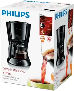 Kavos aparatas Philips HD7461/20, 1,2 litrai, 1000 W, Juoda, Semi-auto
