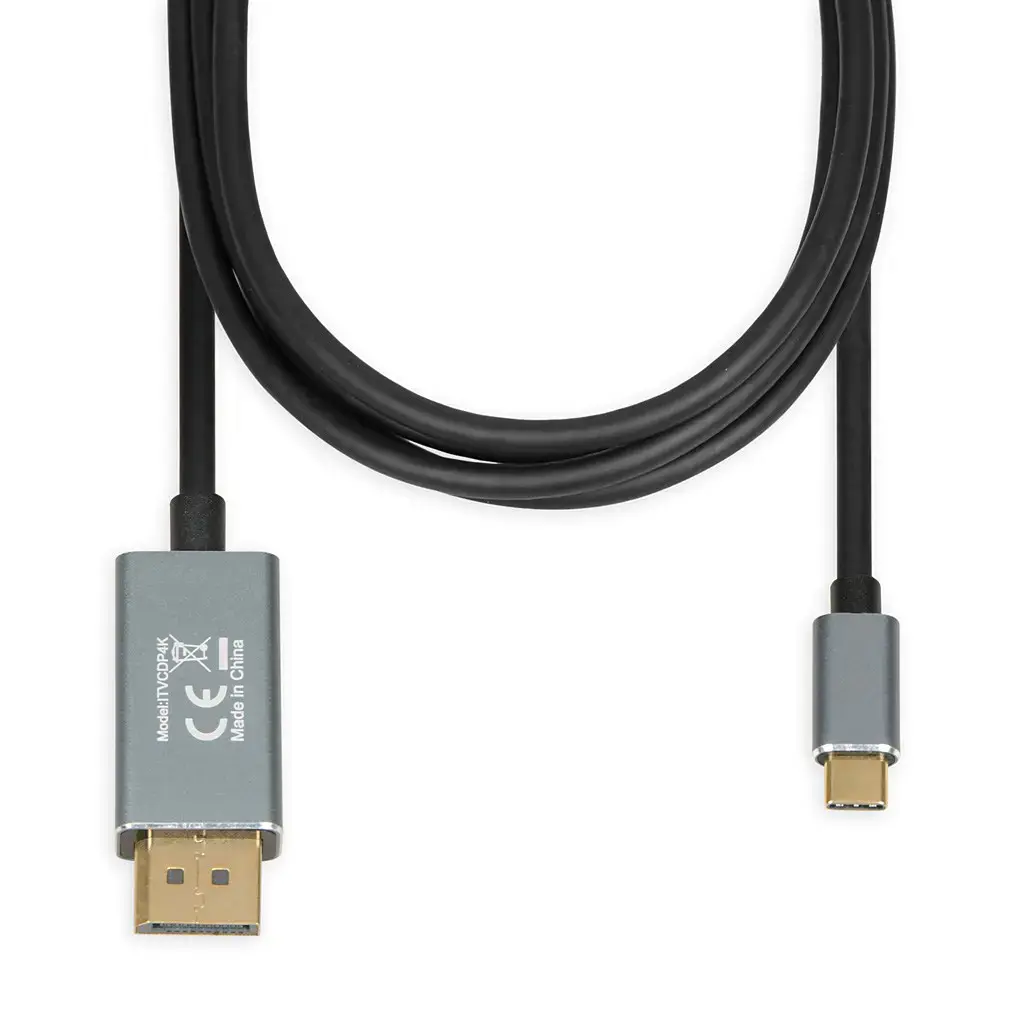 iBOX ITVCDP4K USB-C ir DisplayPort kabelis