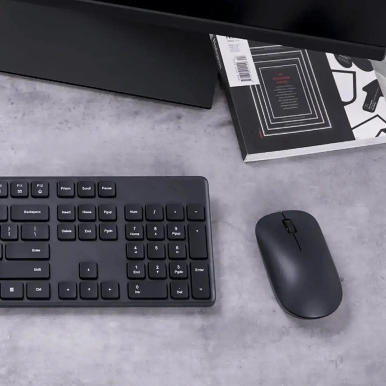 "Xiaomi" klaviatūros ir pelės klaviatūros ir pelės rinkinys, belaidis, LT, juodas