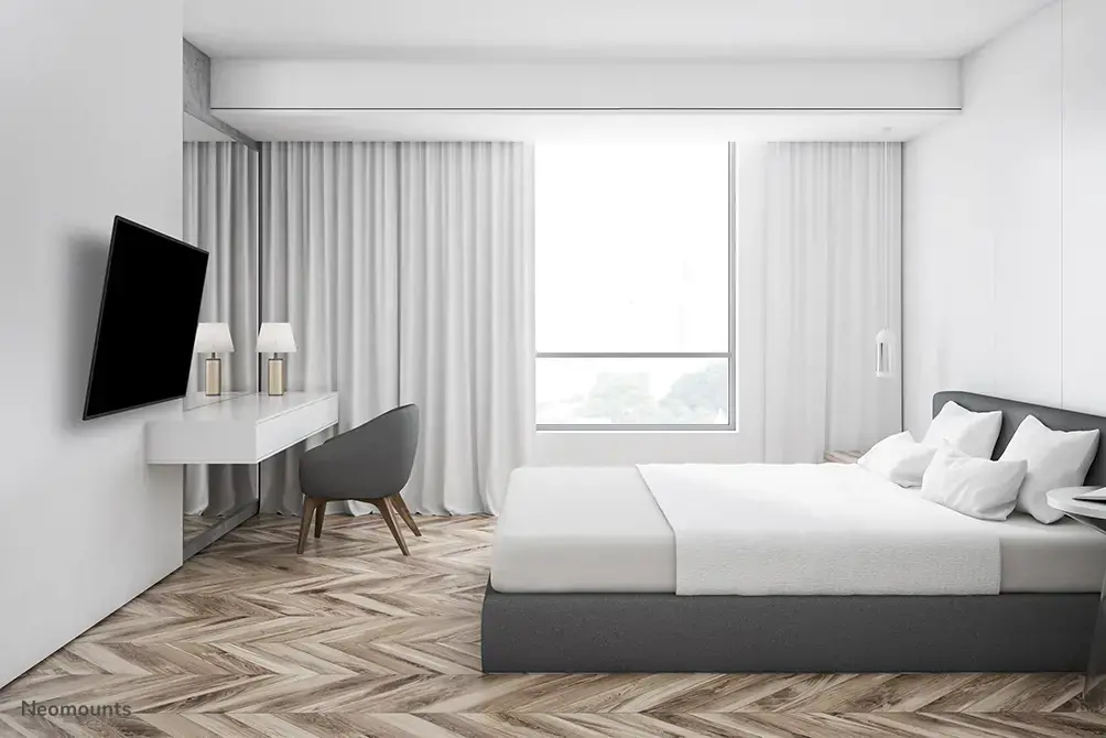 "Neomounts by Newstar" televizoriaus sieninis laikiklis, 25 kg, 61 cm (24"), 139,7 cm (55"), 50 x 50 mm, 200 x 200 mm, juodas