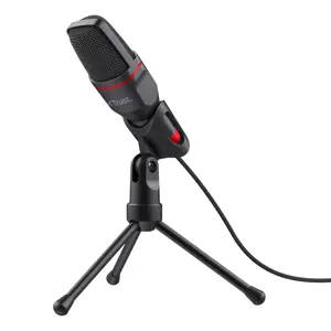 "Trust GXT 212", kompiuterio mikrofonas, 50-16000 Hz, visakryptis, laidinis, USB/3,5 mm, juodas, ra…