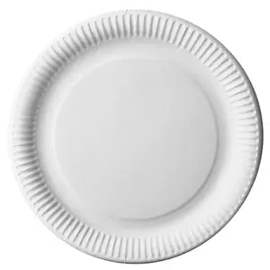 Lėkštės Pure, vienkartinės, popierinės, apvalios, baltos, D 29 cm, 50 vnt.