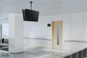 "Neomounts by Newstar" televizoriaus/monitoriaus laikiklis ant lubų, 50 kg, 81,3 cm (32"), 190,5 cm (75"), 400 x 400 mm, aukščio reguliavimas, juodas