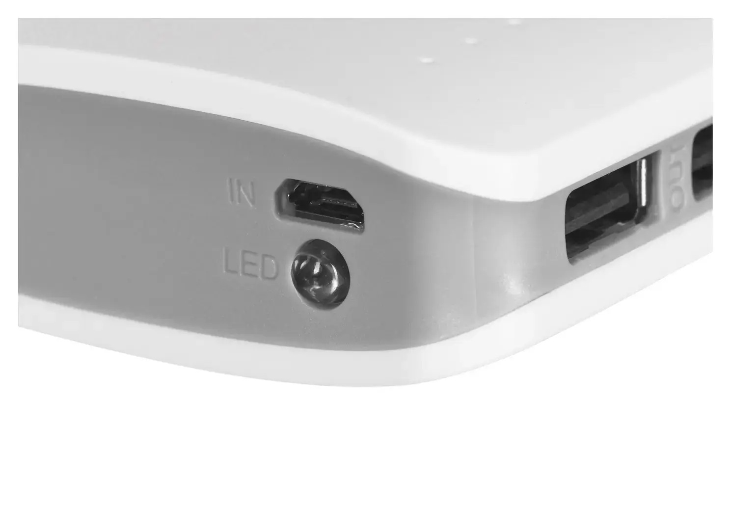 "PowerBank Esperanza Radium EMP106WE" (8000 mAh; microUSB, USB 2.0; baltos spalvos)