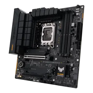 ASUS TUF GAMING B760M-PLUS D4, "Intel", LGA 1700, "Intel® Celeron®", "Intel® Core™ i3", "Intel® Core™ i5", "Intel® Core™ i7", "Intel® Core™ i9",..., LGA 1700, DDR4-SDRAM, 128 GB