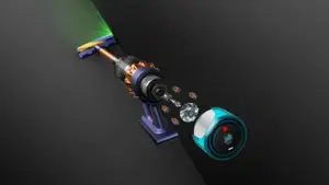 Dyson Gen5 Detect Absolute Belaidis dulkių siurblys, Midnight Blue/Copper