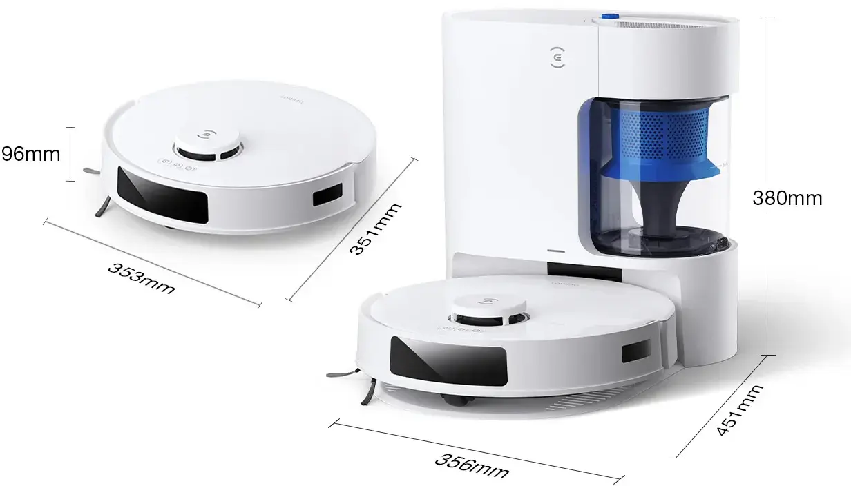 Dulkių siurblys-robotas Ecovacs DEEBOT N20 Plus, Balta