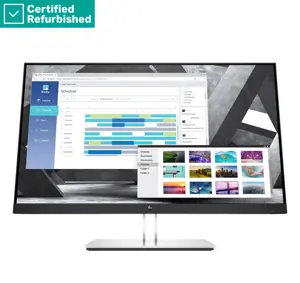 RENEW SILVER HP E27q G4 QHD Monitor - 27" 2560x1440 QHD 250-nit 60Hz AG, IPS, HDMI/VGA/DisplayPort,…