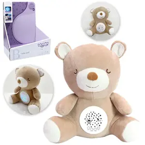 WOOPIE Snuggle Projector Sleeper 2-in-1 meškiukas - 10 lopšinių